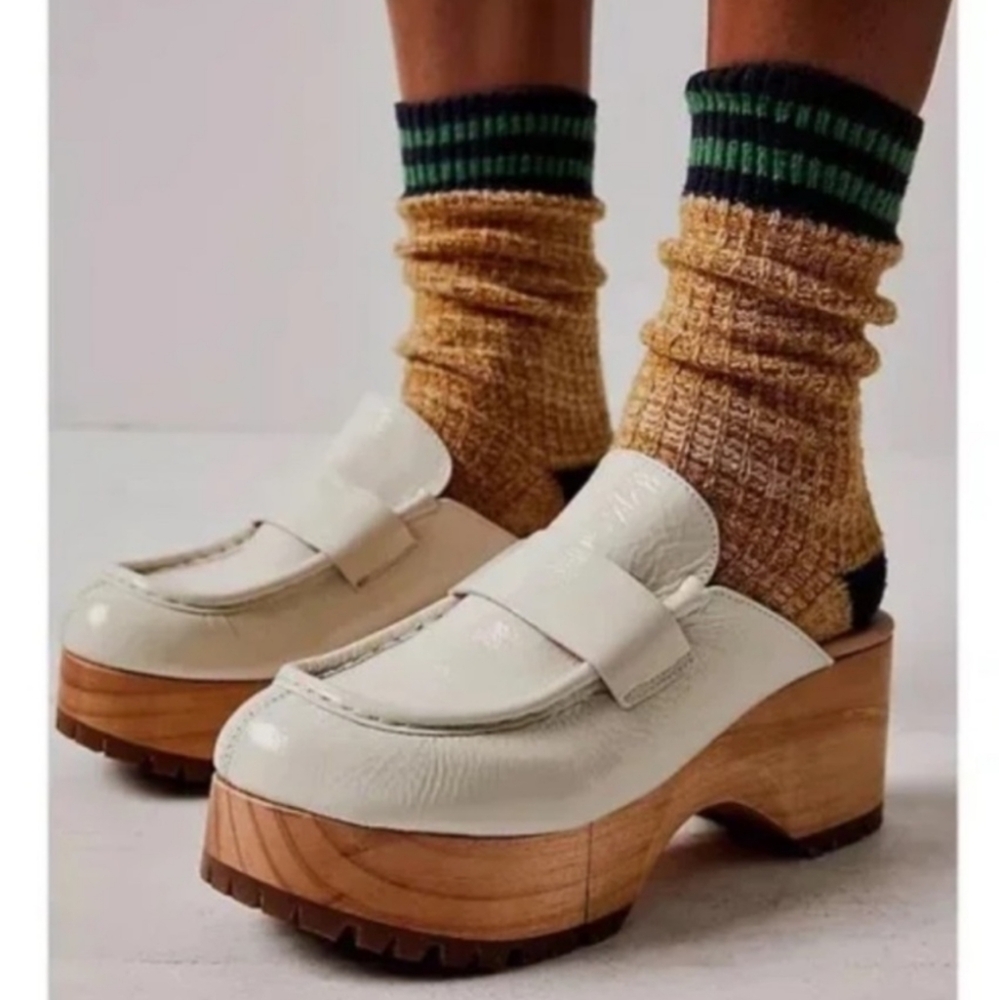 free people corbin loafer clogs 8